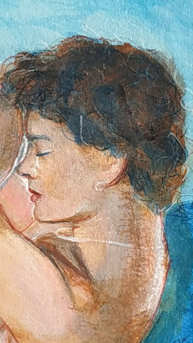 Original Expressionism Nude Painting by Loic Le Phoque Fringant