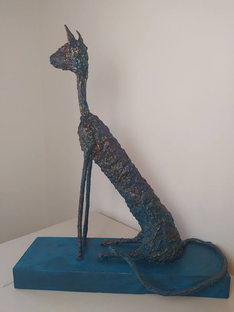 Original Expressionism Animal Sculpture by Loic Le Phoque Fringant