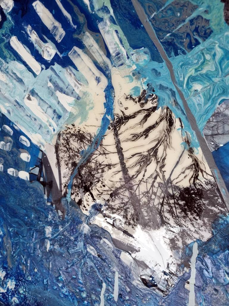 Original Conceptual Landscape Painting by Cecile Gonne-Victoria