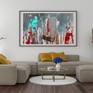 Abstract New York Cityscape. Giclee Print on 310g Archival Paper. 1/25 Signed Certificate of Authenticity