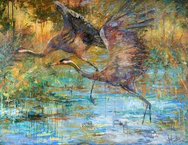 Original Impressionism Nature Paintings by Evelyn Hamilton