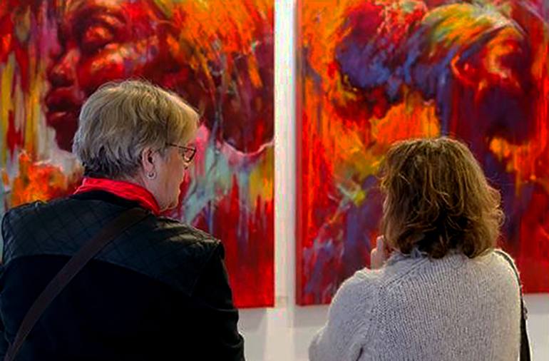 Original Figurative People Painting by Evelyn Hamilton