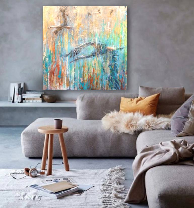 Original Abstract Nature Painting by Evelyn Hamilton