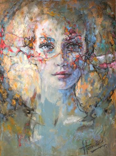 Original Modern Portrait Paintings by Evelyn Hamilton