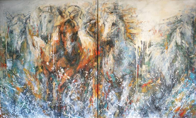 Original Horse Painting by Evelyn Hamilton