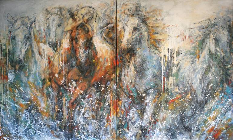 Original Horse Painting by Evelyn Hamilton