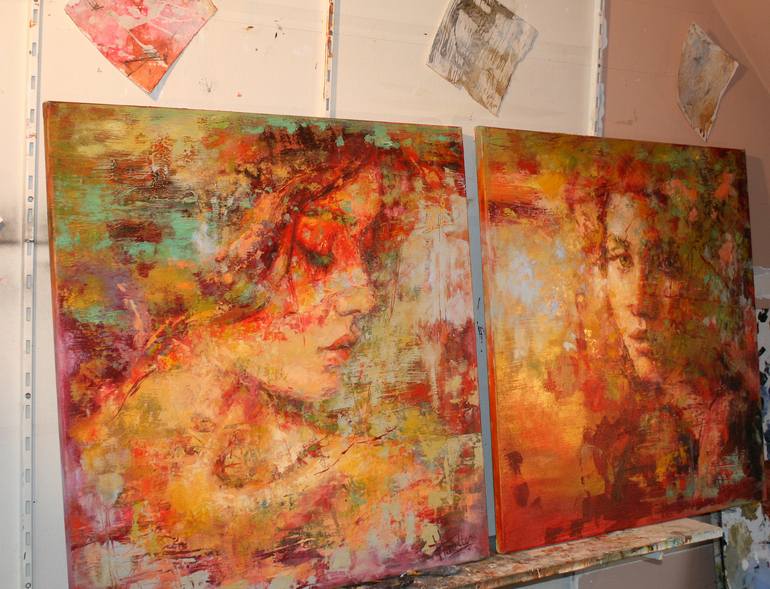 Original Portraiture Women Painting by Evelyn Hamilton