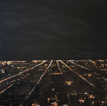 Original Photorealism Cities Paintings by Michael G Wilson