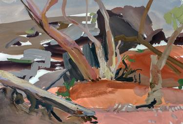 Saatchi Art Artist Lise Temple; Painting, “Outback Creekbed II” #art