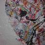 multi coloured abstract styled painting,