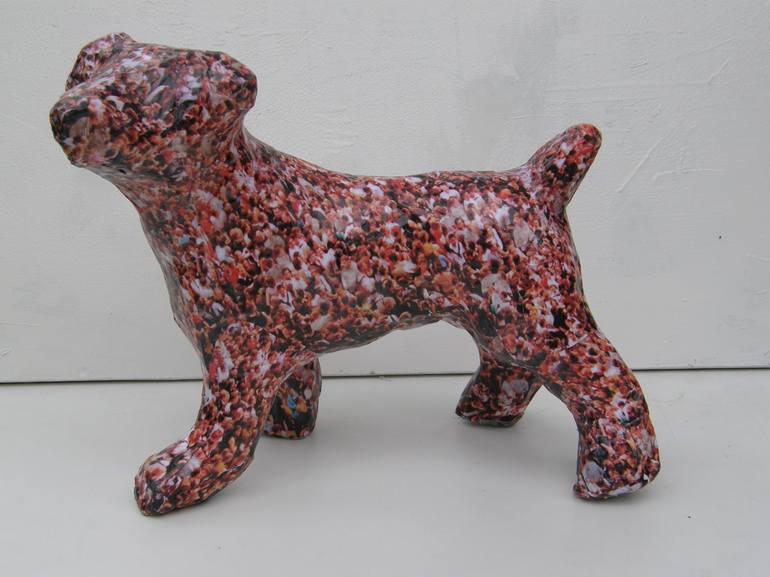 Original Surrealism Dogs Sculpture by Lorraine Chatwin