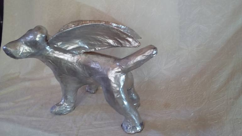 Original Conceptual Dogs Sculpture by Lorraine Chatwin
