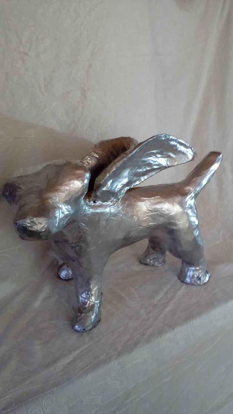 Original Dogs Sculpture by Lorraine Chatwin