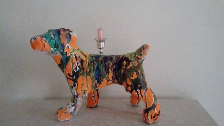 Original Dada Dogs Sculpture by Lorraine Chatwin