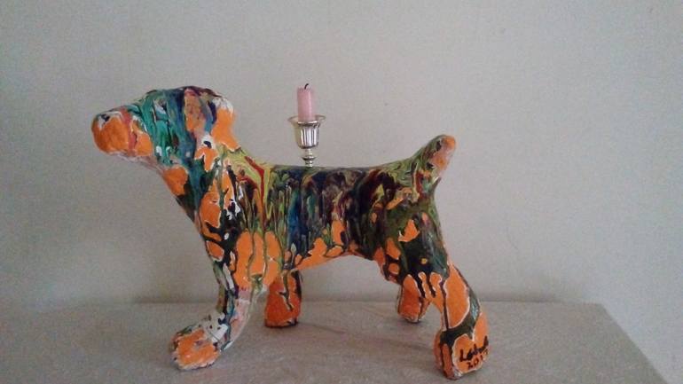 Original Dogs Sculpture by Lorraine Chatwin