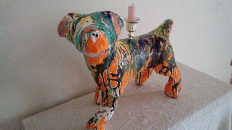 Original Dogs Sculpture by Lorraine Chatwin
