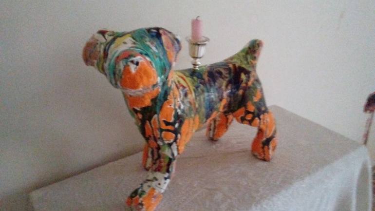 Original Dogs Sculpture by Lorraine Chatwin