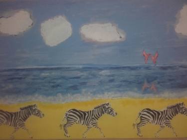 Print of Beach Paintings by Lorraine Chatwin