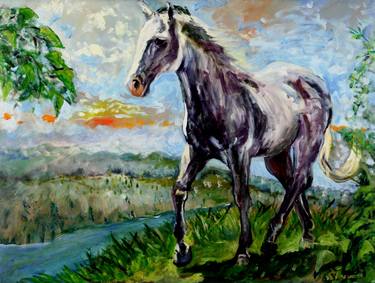 Print of Expressionism Horse Paintings by Shannon McClane
