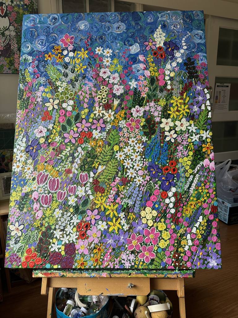 Original Floral Painting by Charron Pugsley-hill