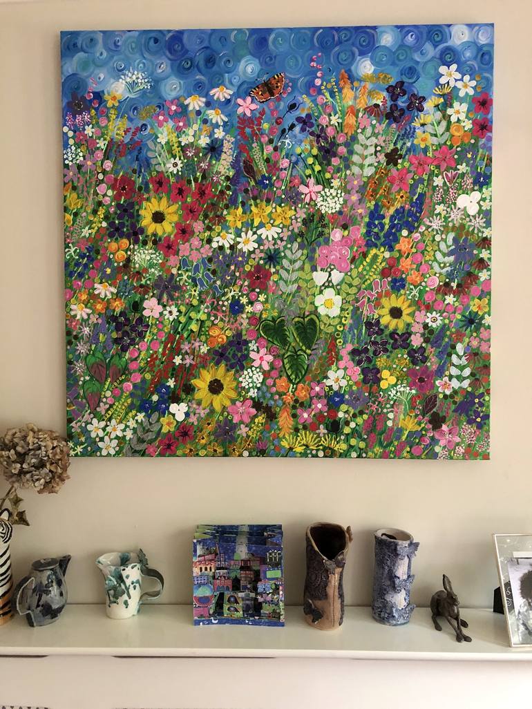 Original Impressionism Floral Painting by Charron Pugsley-hill