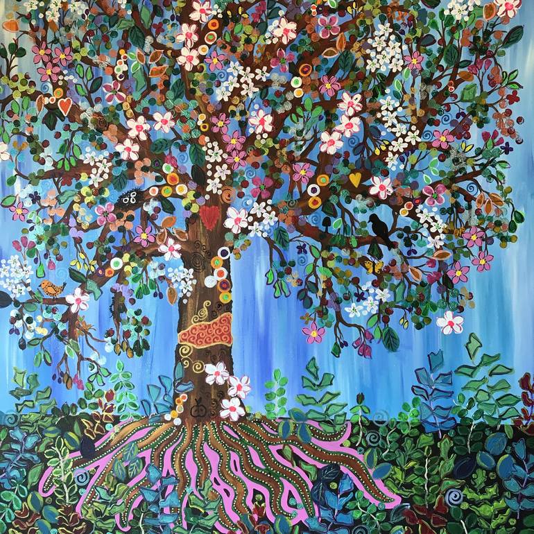 TREE OF LIFE Painting by Charron Pugsley-hill | Saatchi Art