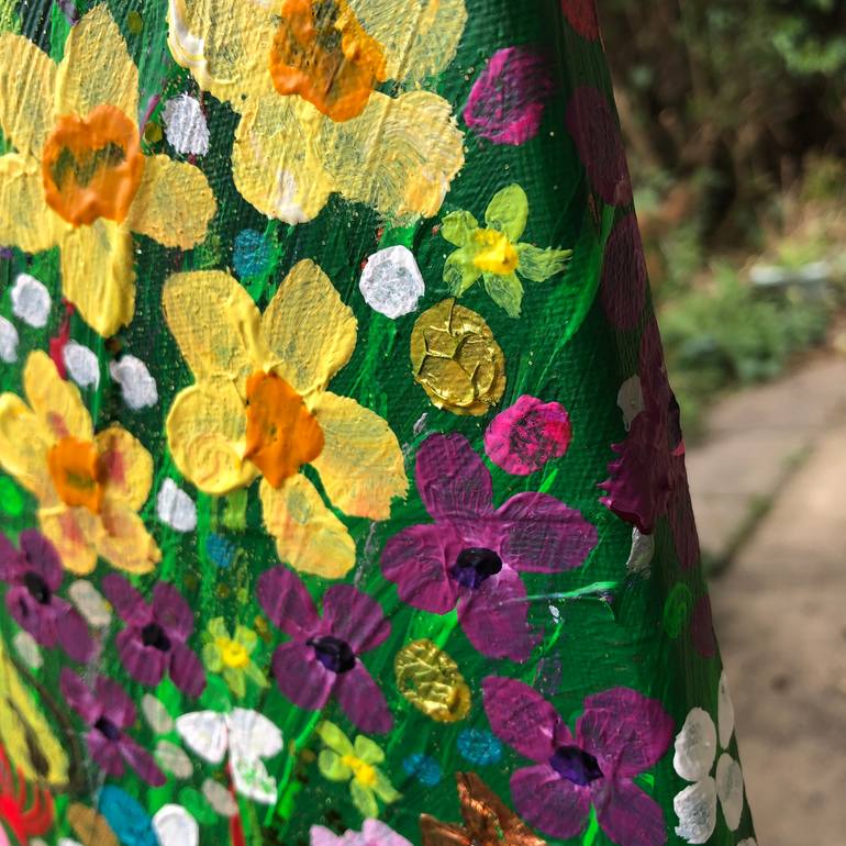 Original Abstract Expressionism Floral Painting by Charron Pugsley-Hill