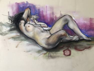 Study of Fechin's Sleeping Woman in Pastels thumb