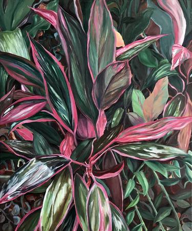 Original Expressionism Botanic Paintings by Olga Kleytman