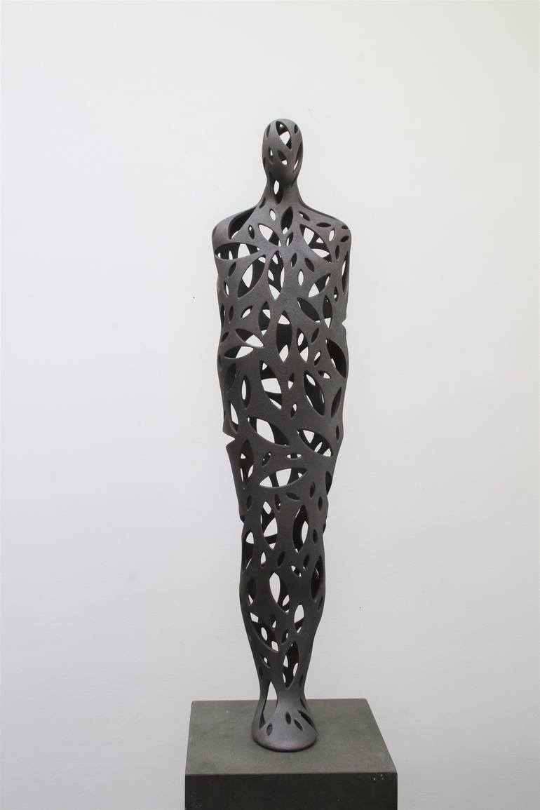 Original Abstract Expressionism Men Sculpture by Barbara Houwers