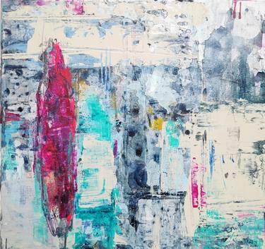 Original Abstract Expressionism Abstract Paintings by Barbara Houwers