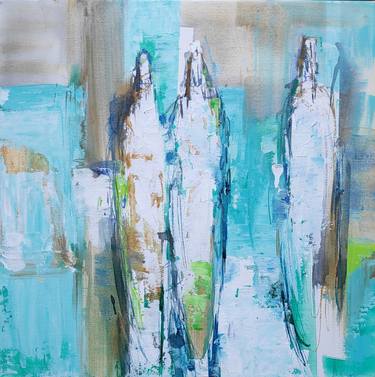 Original Abstract Expressionism Abstract Paintings by Barbara Houwers