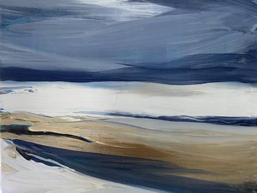 Original Abstract Beach Paintings by Sue Hutchins