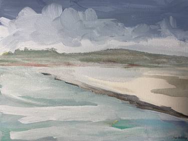 Original Abstract Beach Paintings by Sue Hutchins