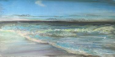 Original Impressionism Seascape Painting by Sue Hutchins