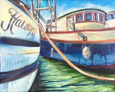 Original Boat Paintings by Sue Hutchins