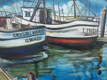 Print of Impressionism Boat Paintings by Sue Hutchins