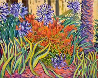 Print of Fine Art Garden Paintings by Cindy Friedlander