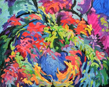 Print of Impressionism Floral Paintings by Cindy Friedlander