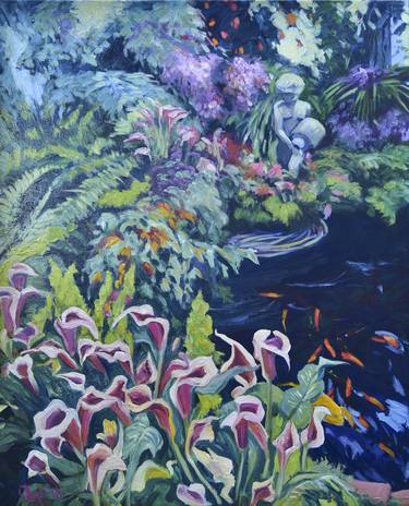 Print of Floral Paintings by Cindy Friedlander