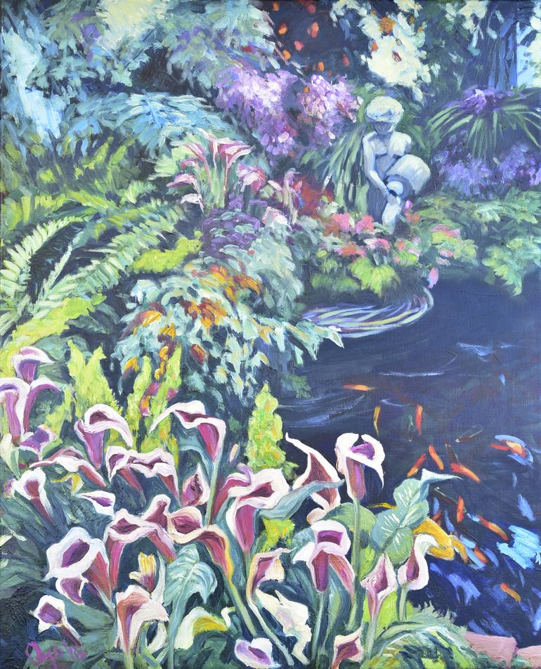 Original Floral Painting by Cindy Friedlander