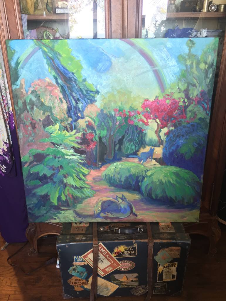 Original Impressionism Fantasy Painting by Cindy Friedlander