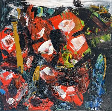 Print of Abstract Expressionism Floral Paintings by Ion Morarescu