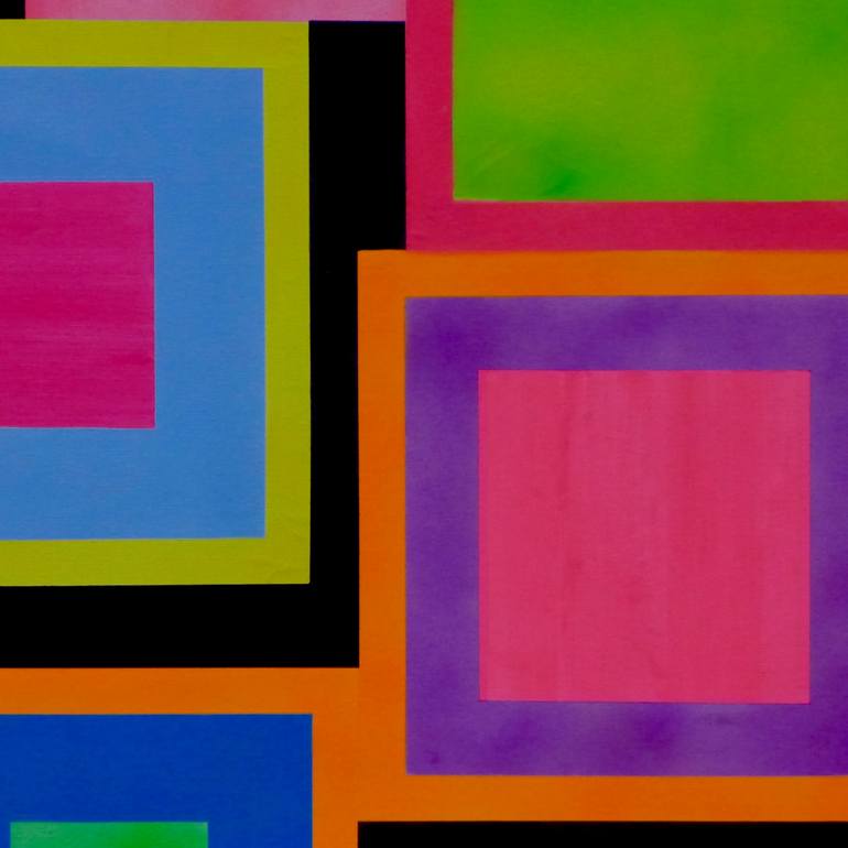 Original Geometric Abstract Painting by Colin Mccallum