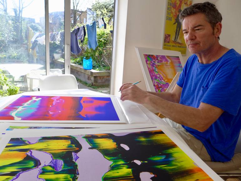 Original Abstract Mixed Media by Colin Mccallum
