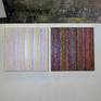 NOTE SPECIAL LOWER PRICE FOR LIMITED PERIOD ADDED 17 AUGUST 2020
My Eclipse series of paintings have evolved from my Interference, Torrent and Kaleidoscope works. Eclipse are a combination of all of these. Built up in layers with vibrant multi-colour metallic and fluorescent paints which then become almost obscured by a thick layer of single colour paint that is poured from the tube so it has texture. In this version, the paint in the foreground is white.