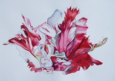 Print of Figurative Floral Paintings by Sonja De Graaf