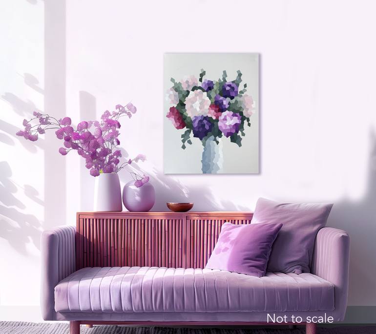 Original Contemporary Floral Painting by Jem Ennis