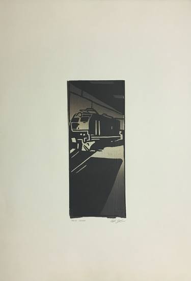 Original Train Printmaking by Gaetano Vella