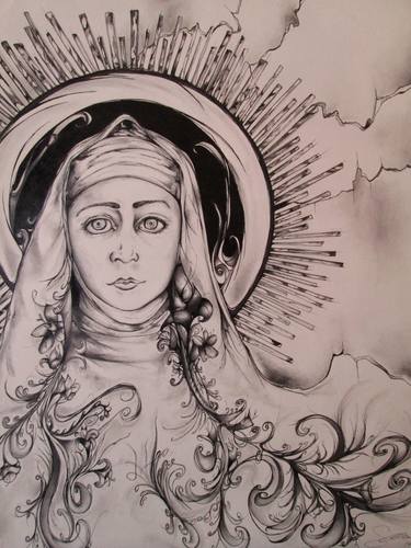 Print of Religious Drawings by Sarah Wolfe